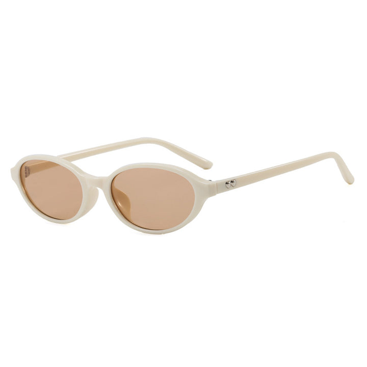 Women's fashionable sunglasses with oval frame and UV protection Bowlift