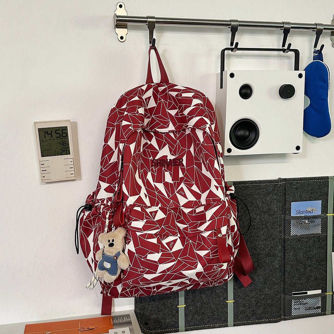 Geometric Pattern Casual Backpack Bowlift