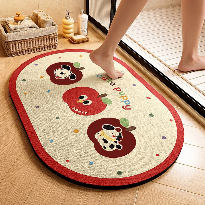 Cute Animal-Themed Memory Foam Bath Mat Bowlift