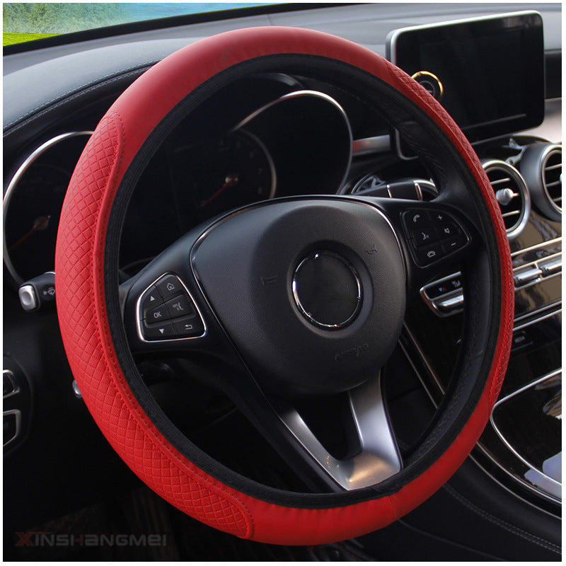Premium padded steering wheel cover with anti-slip textured grip Bowlift