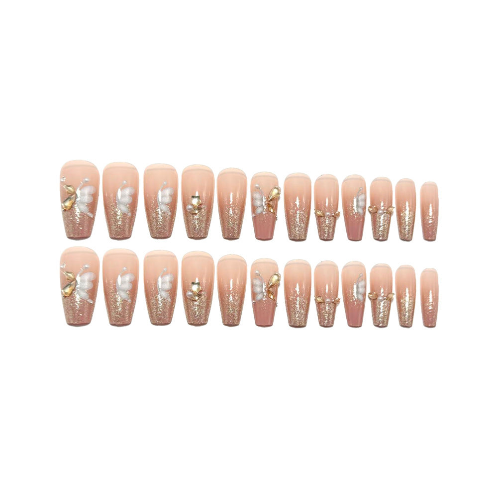 Luxury glitter design artificial nails Bowlift