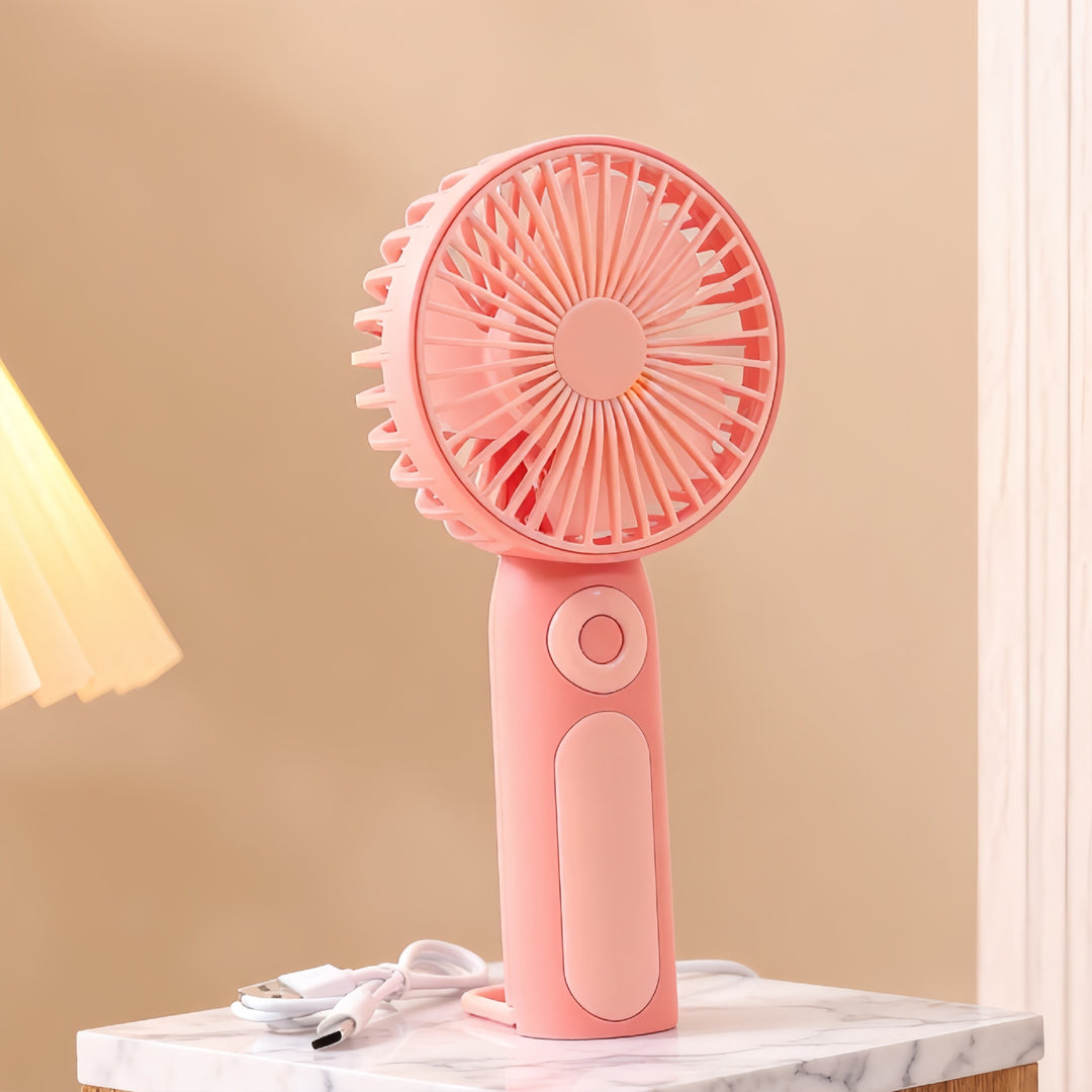 Portable USB Mini Hand Fan with Variable Speed Control Bowlift