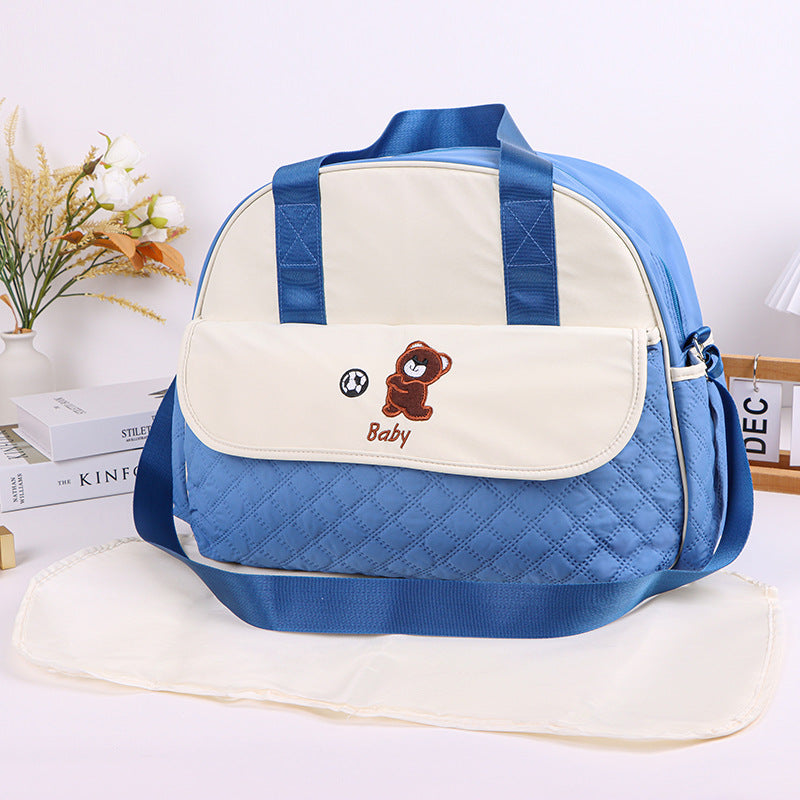 Stoff Diaper Bag with Practical Changing Mat Bowlift