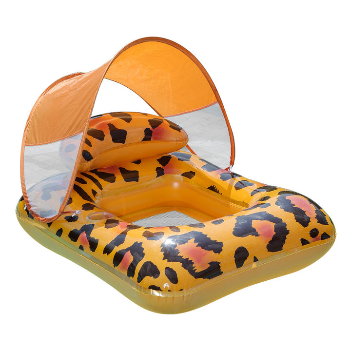 Women's Inflatable Comfort Pool Lounger with View Window Bowlift