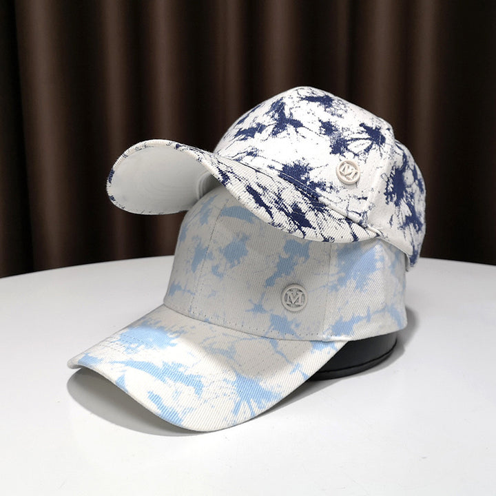 Women's Stylish Splatter Print Baseball Cap Bowlift