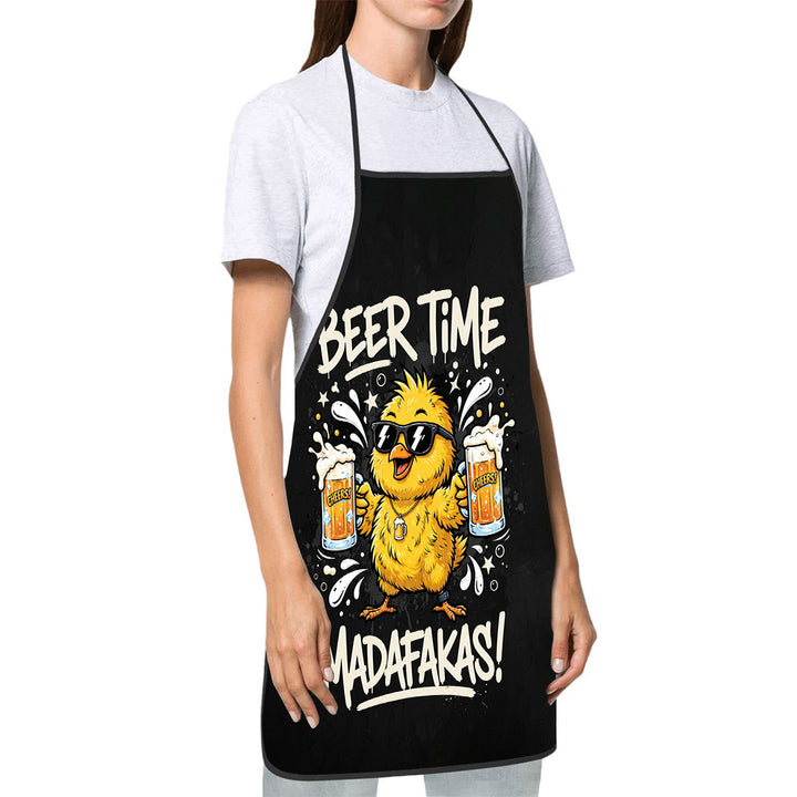 Dog Lover Full-Coverage Kitchen Apron With Adjustable Neck Strap And Waterproof Polyester Shell