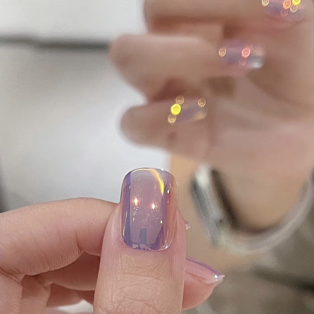 Glossy Gradient Press-On Nail Set