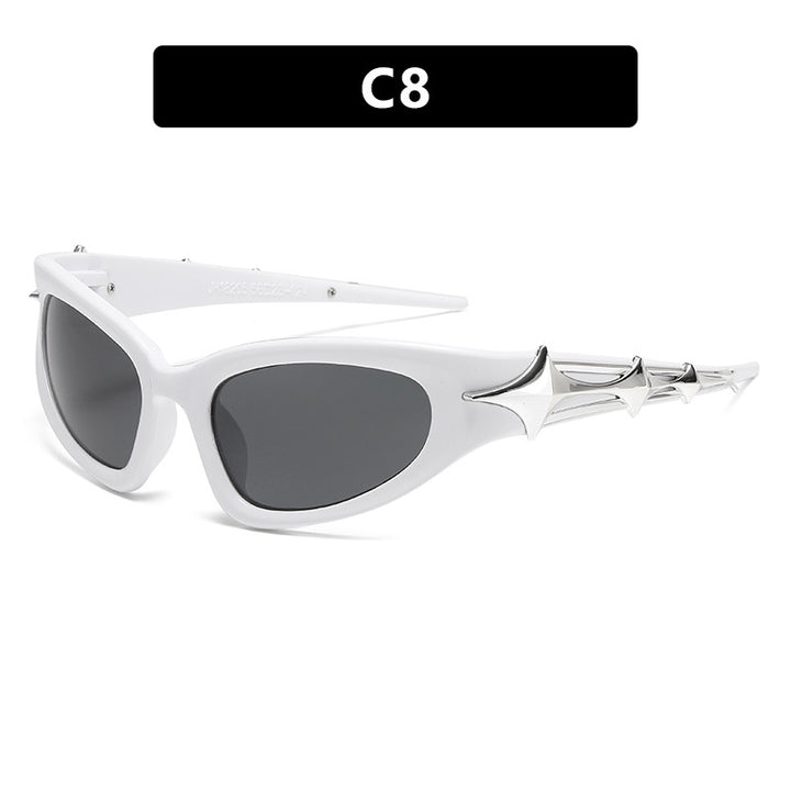 Women futuristic sunglasses with unique star design Bowlift