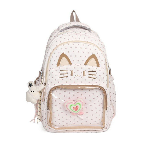 Whimsical Cat Design Backpack
