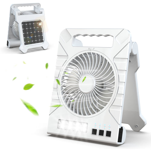 Multi-Function Portable Fan with LED Light Bowlift