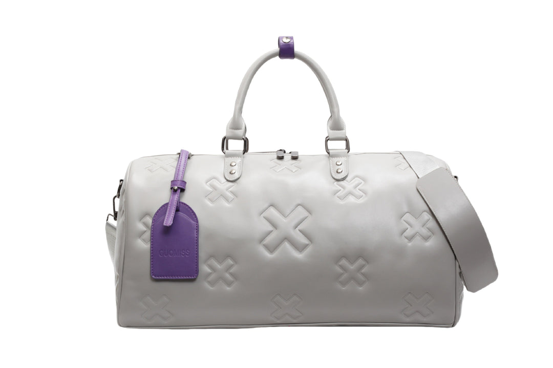 Premium Leather Weekend Duffle Bag Bowlift