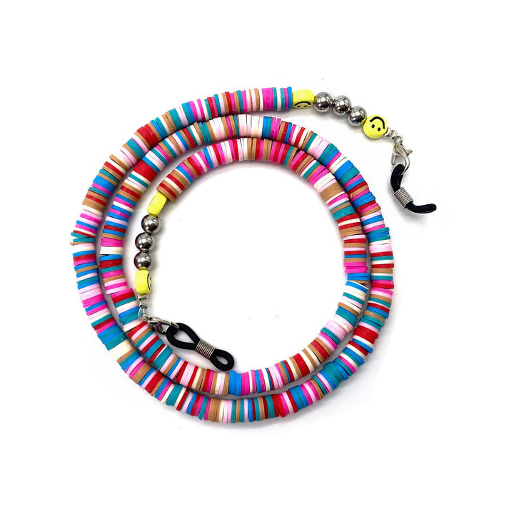 Colorful Smile Bead Eyewear Chain Bowlift