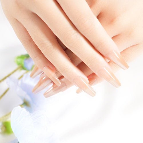 Elegant Stiletto Press-On Nail Extensions Bowlift