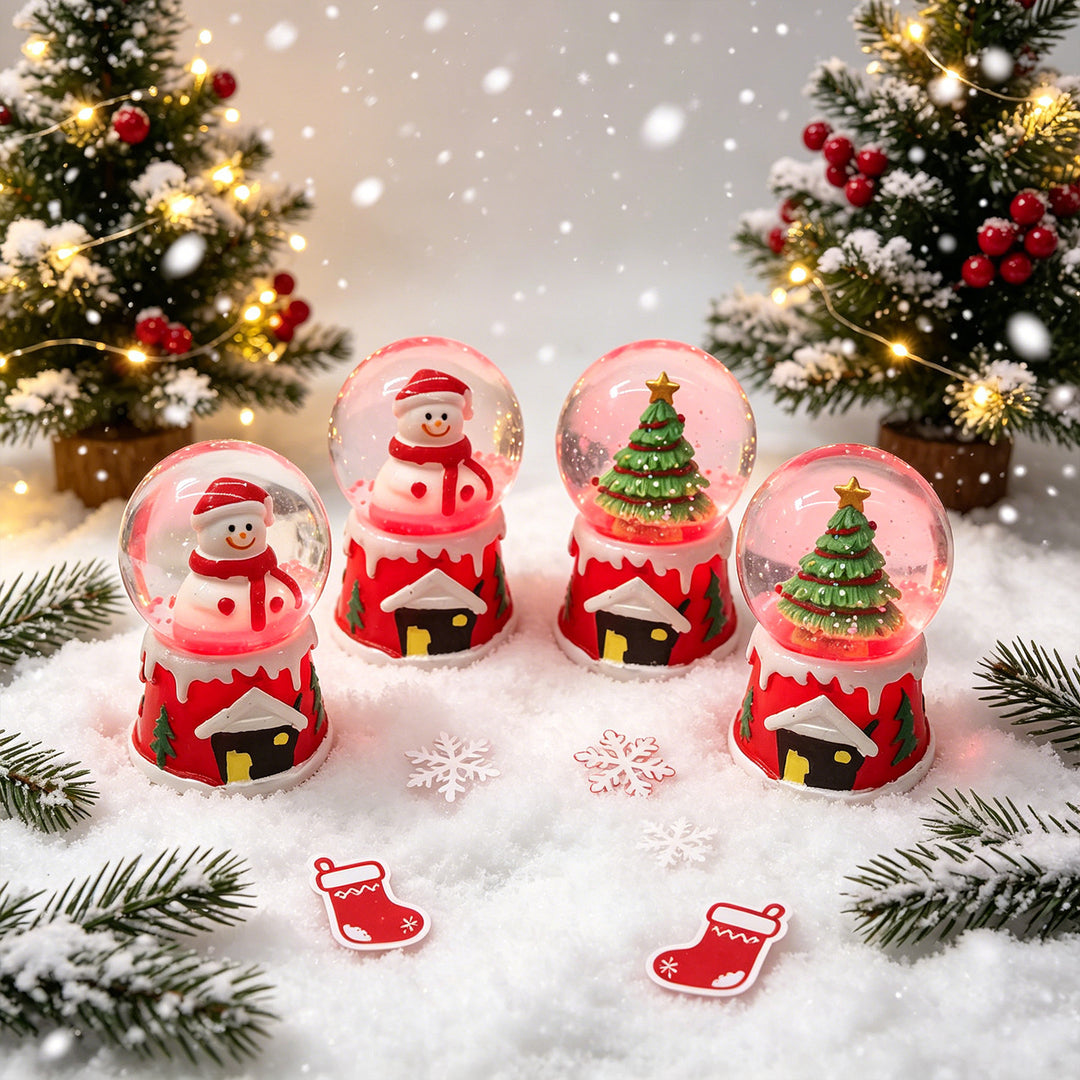 Magical Christmas Snow Globe Figures Bowlift