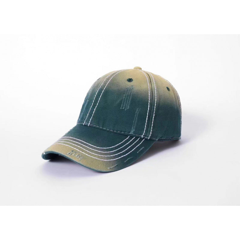 Men's Classic Distressed Cotton Baseball Cap Bowlift
