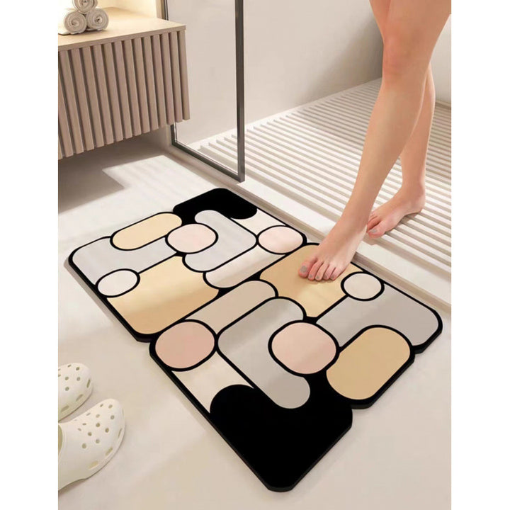 Abstract Geometric Bath Mat Bowlift