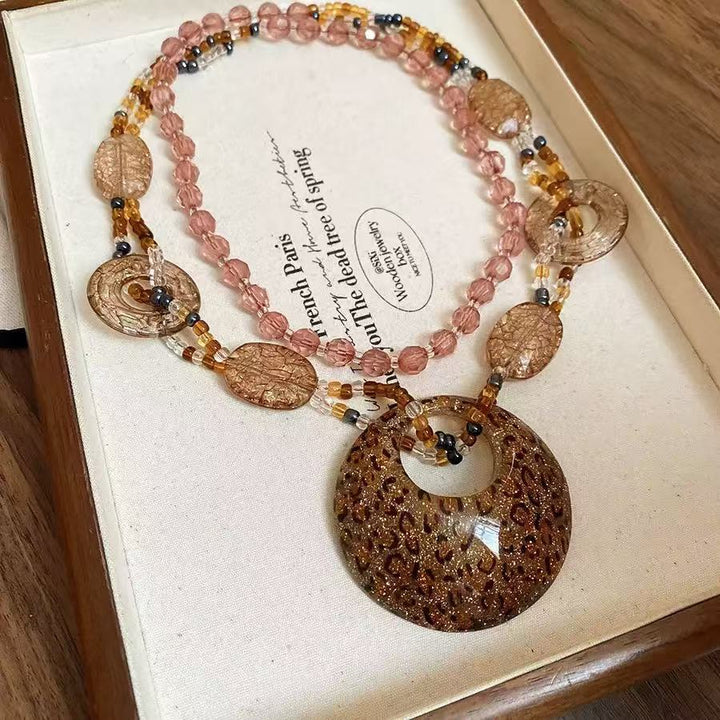 Handmade Beaded Pendant Necklace Bowlift