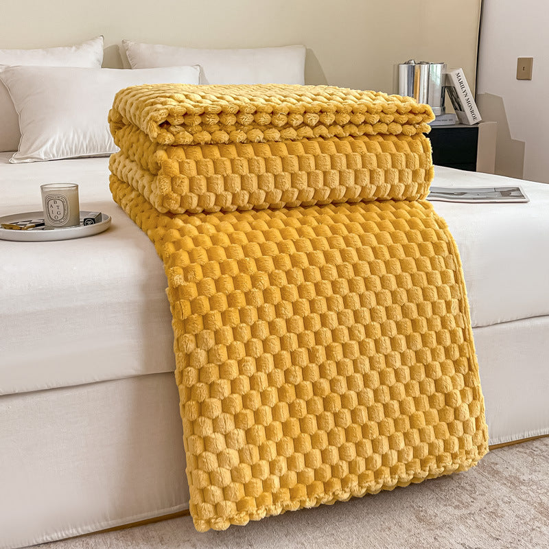 Luxurious Textured Throw Blanket Bowlift