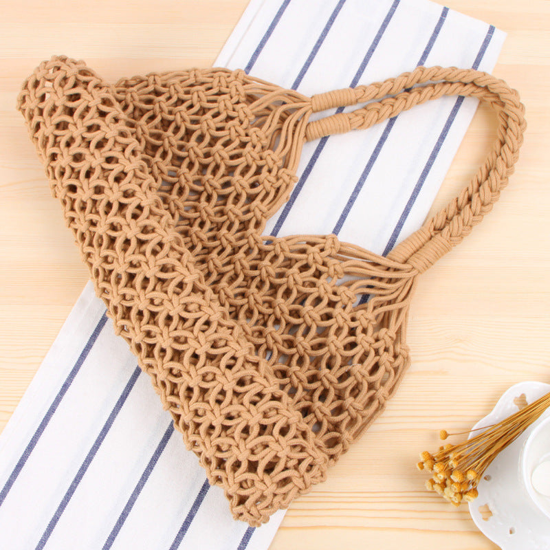 Handbag Made of Durable Hand-Knotted Net Material Bowlift