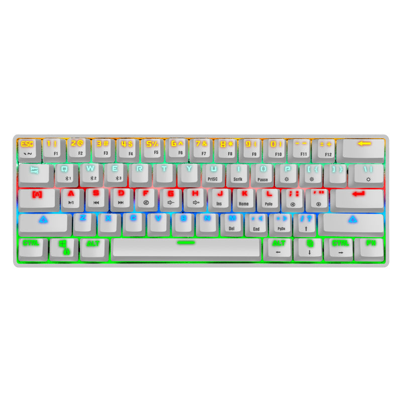Compact Mechanical Gaming Keyboard with Backlit Keys Bowlift