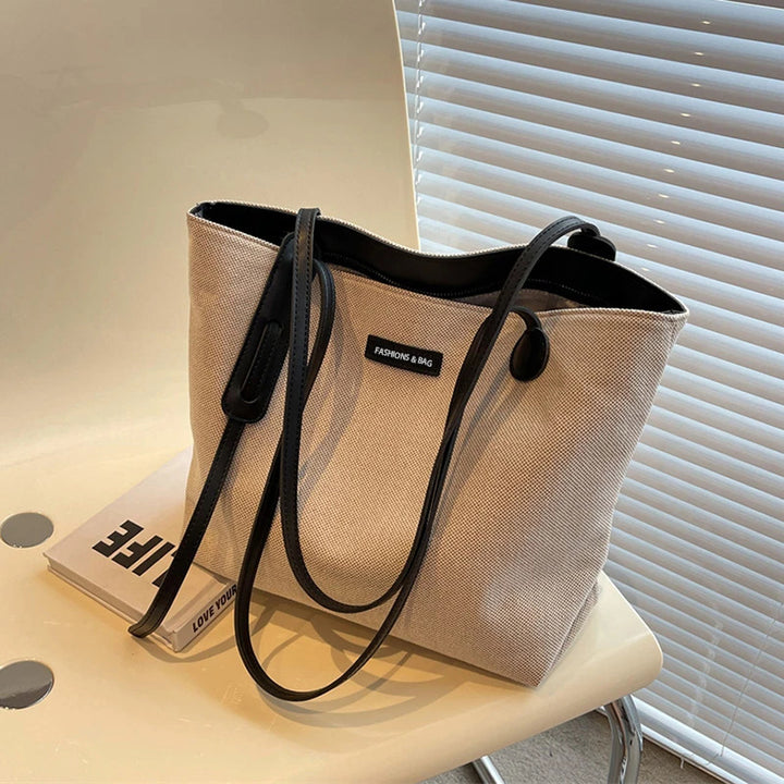 Minimalist Textured Tote Bag Bowlift