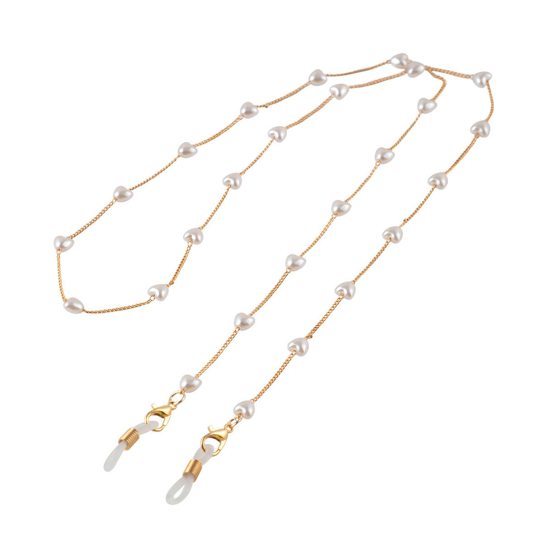 Pearl-Linked Eyewear Holder Bowlift