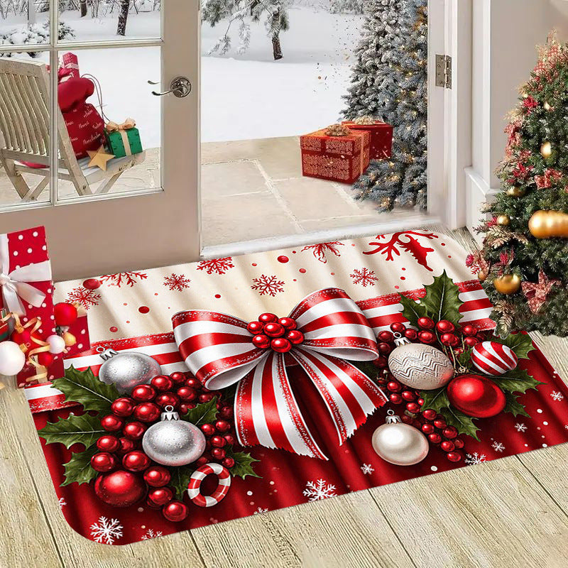 Christmas-Themed Decorative Entryway Mat Bowlift