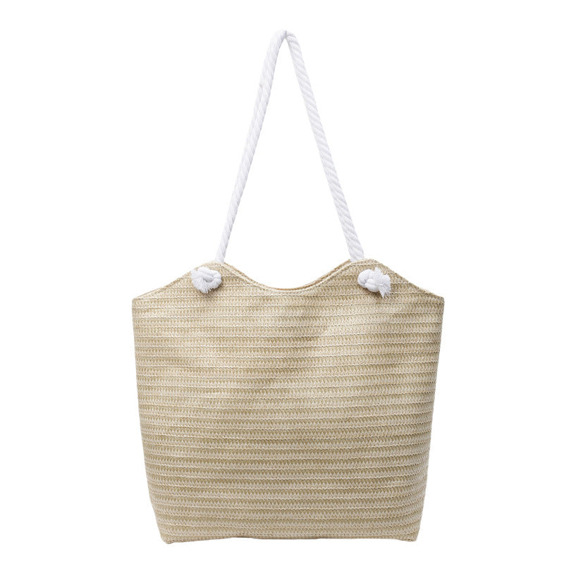 Spacious Striped Beach Tote Bowlift