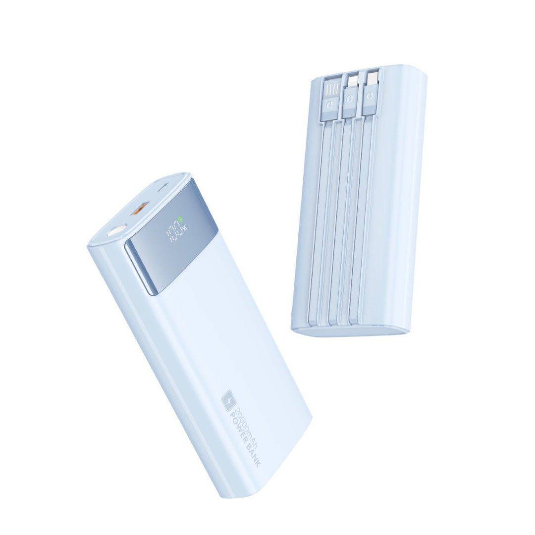 Portable power bank with fast charging port and LED display Bowlift