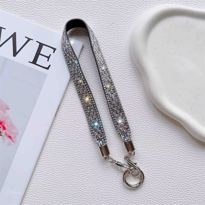 Decorative Rhinestone Phone Lanyard Bowlift