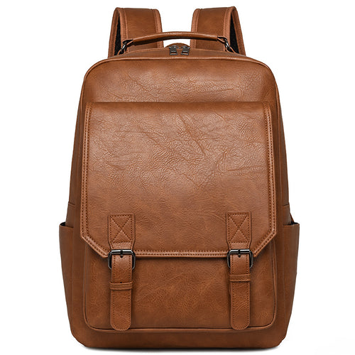 Vintage Leather Laptop Backpack