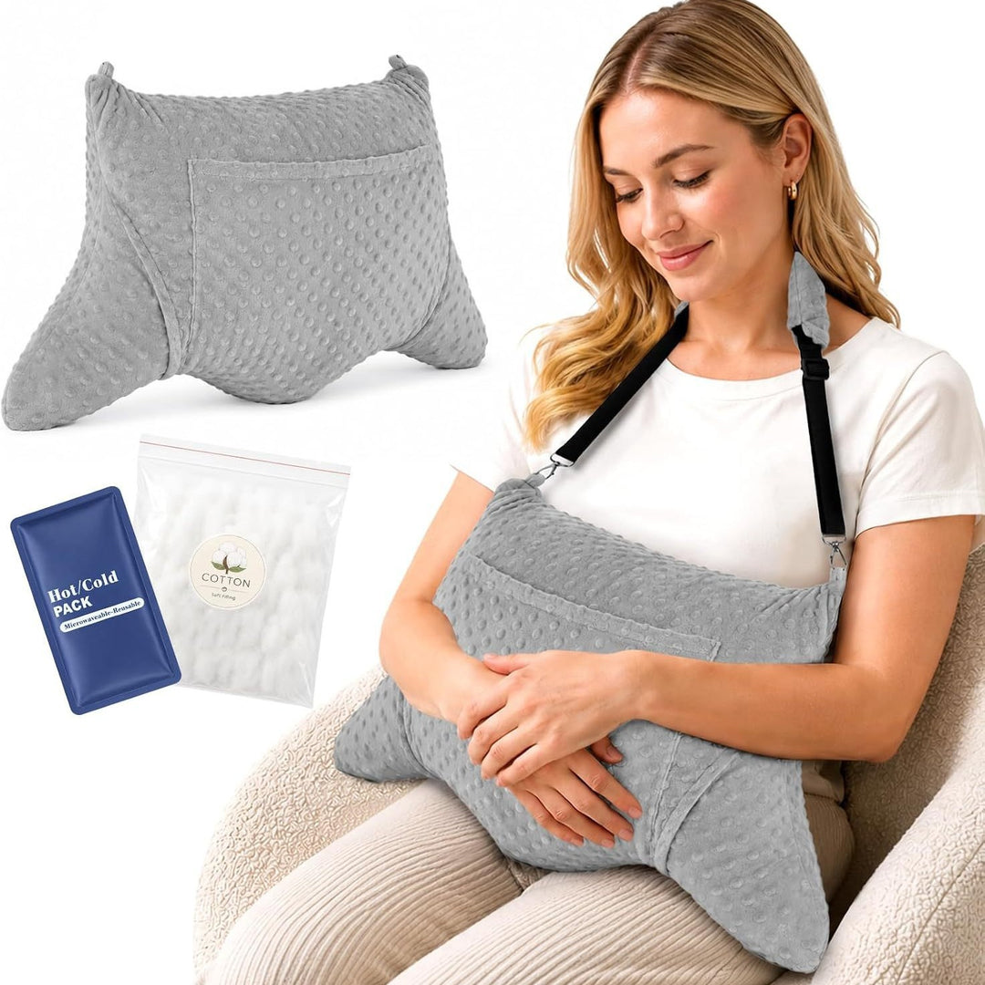 ergonomic heating pad with carrying strap Bowlift