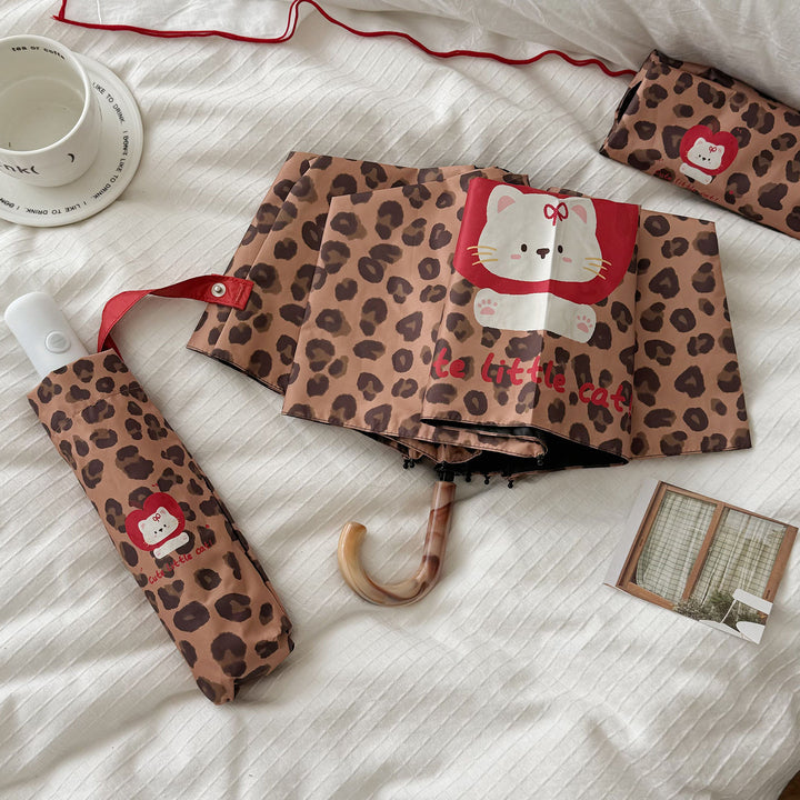 Women’s Foldable Umbrella with Cute Animal Design Bowlift