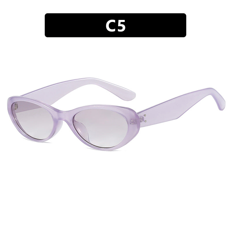Women's fashionable Cat-Eye sunglasses with high-quality plastic frame and UV protection Bowlift