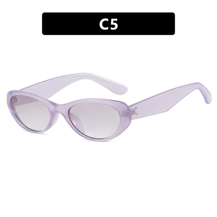 Women's fashionable Cat-Eye sunglasses with high-quality plastic frame and UV protection Bowlift