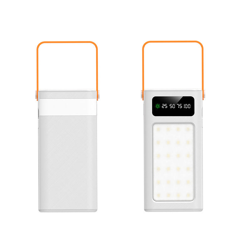 Portable LED power bank with integrated display and carrying handle Bowlift
