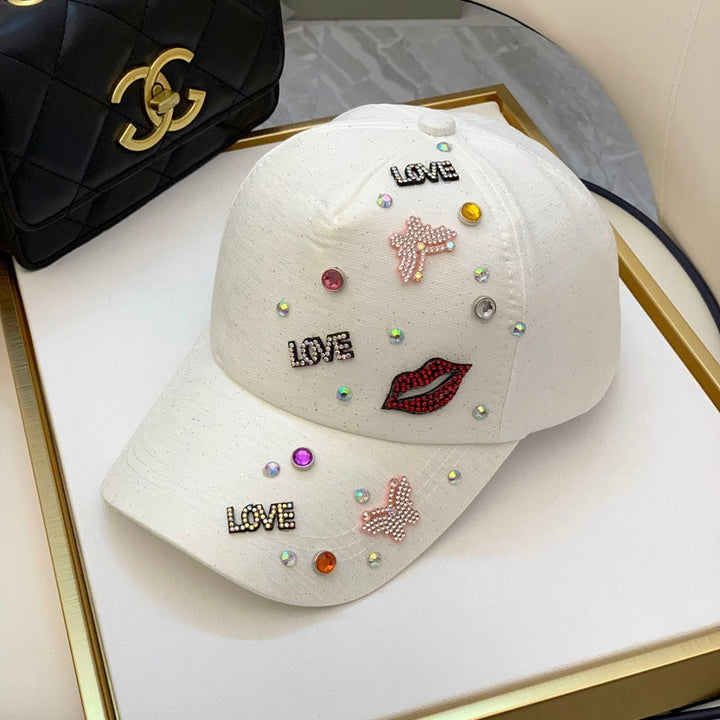 Women's Embellished Graphic Baseball Cap Bowlift