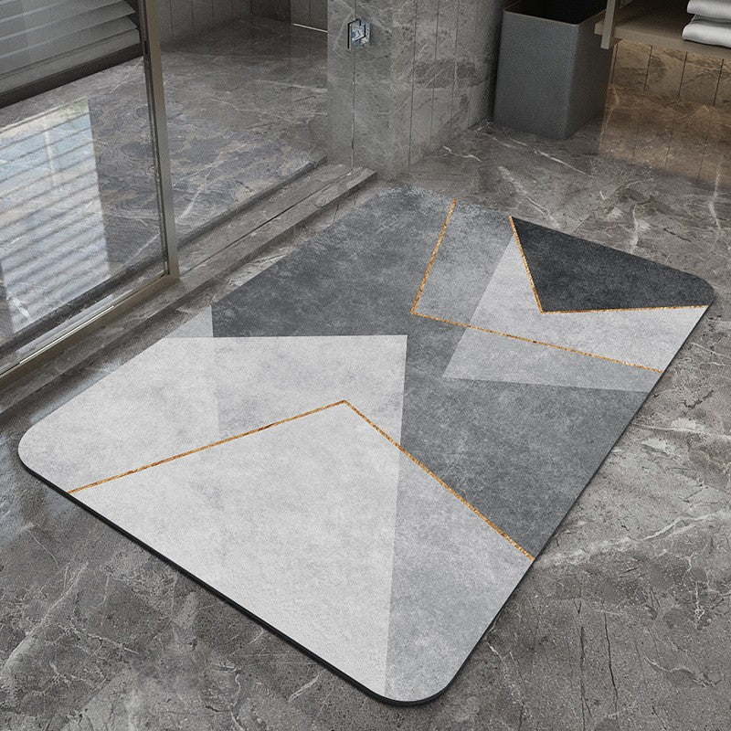 Modern Geometric Bath Mat Bowlift