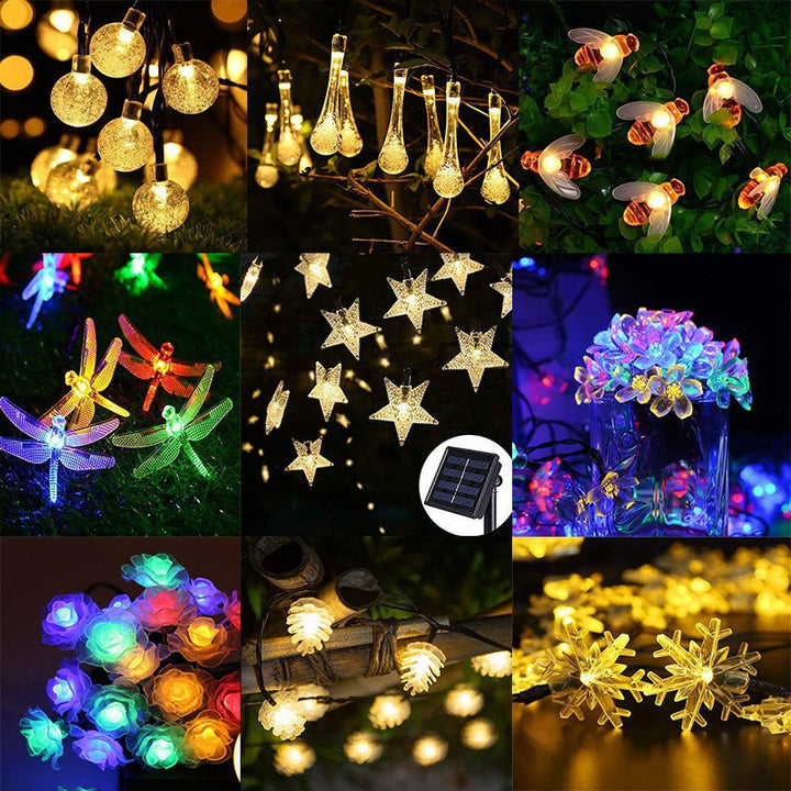 Globe LED String Lights With Waterproof Copper Wire And Textured Clear Bulbs Bowlift