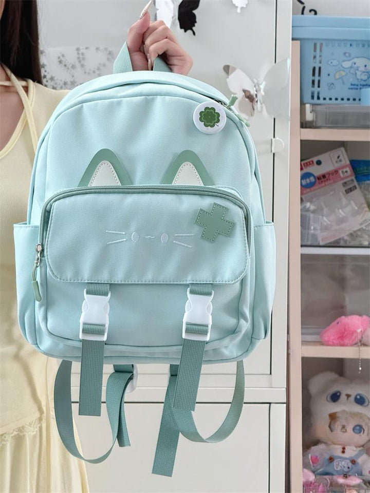 Cute Cat-Themed Mini Backpack Bowlift
