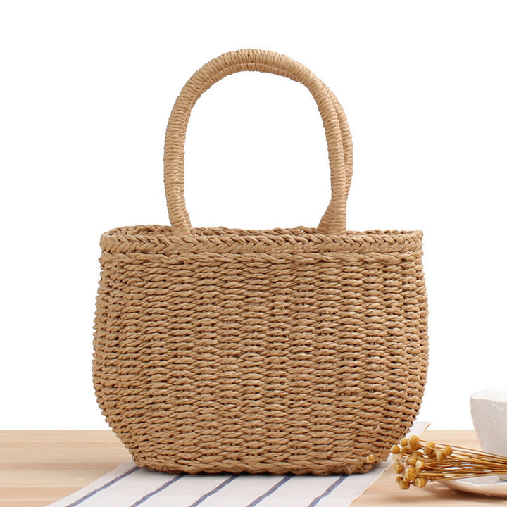 Braided Beach Bag In Modern Design Bowlift