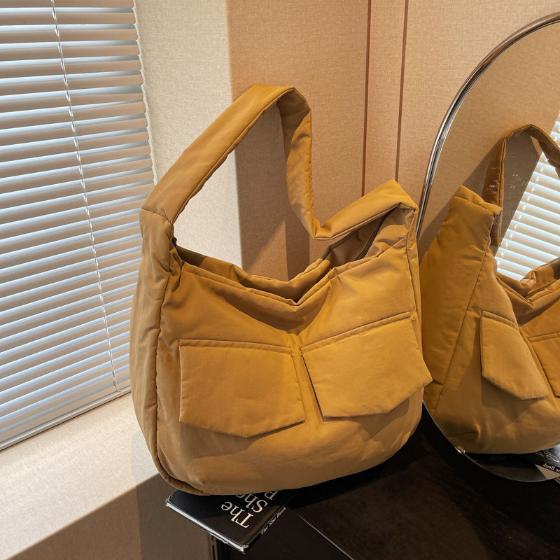 Soft Fabric Shoulder Hobo Bag Bowlift