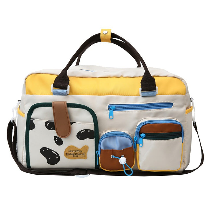Colorful Multi-Pocket Sports Duffle Bag