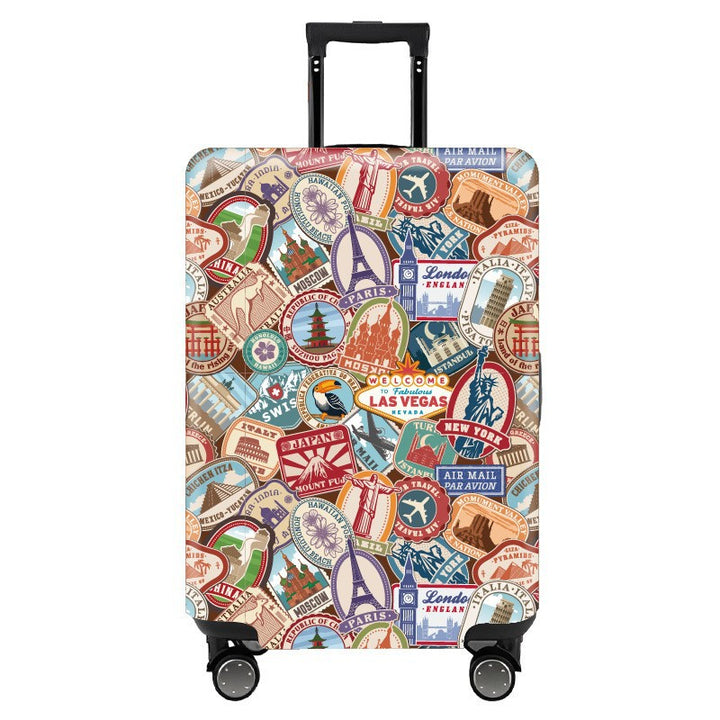 Women hard shell suitcase with stylish flamingo design Bowlift