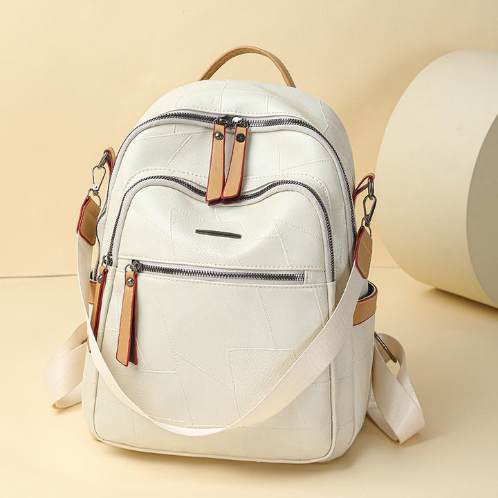 Versatile Multi-Functional Leather Backpack Bowlift