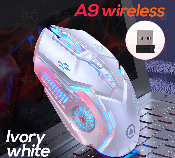 Wireless Gaming Mouse with RGB Lighting Bowlift