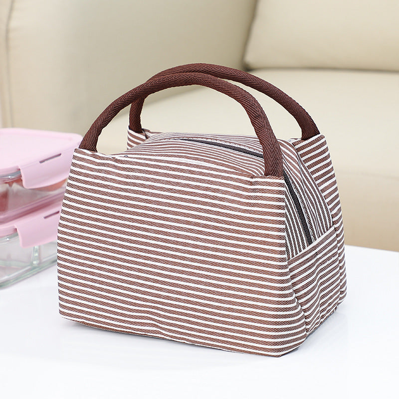 Insulated Striped Lunch Bag Bowlift