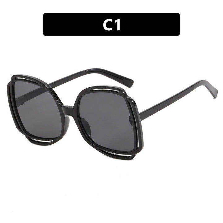 Women's oversized sunglasses in stylish retro design Bowlift