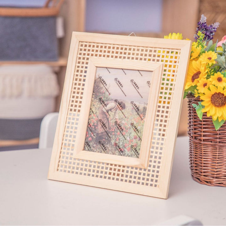 Decorative Natural Wood Photo Frame Bowlift
