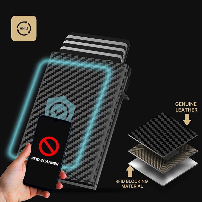 Slim RFID-Blocking Multi-Card Wallet Bowlift